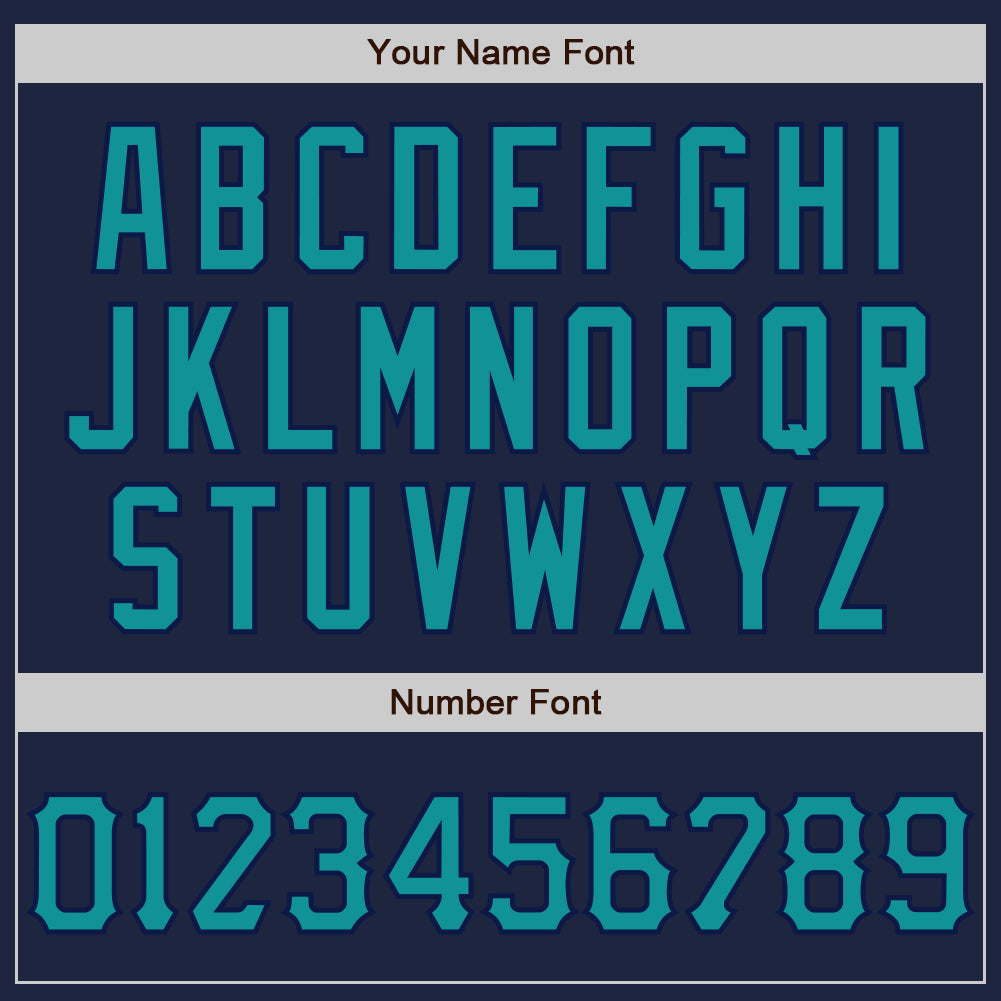 Custom Graffiti Pattern Teal-Navy 3D Scratch Authentic Baseball Jersey - Sky-Custom