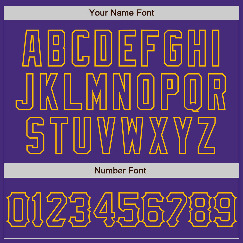 Custom Graffiti Pattern Purple-Gold 3D Scratch Authentic Baseball Jersey - Sky-Custom