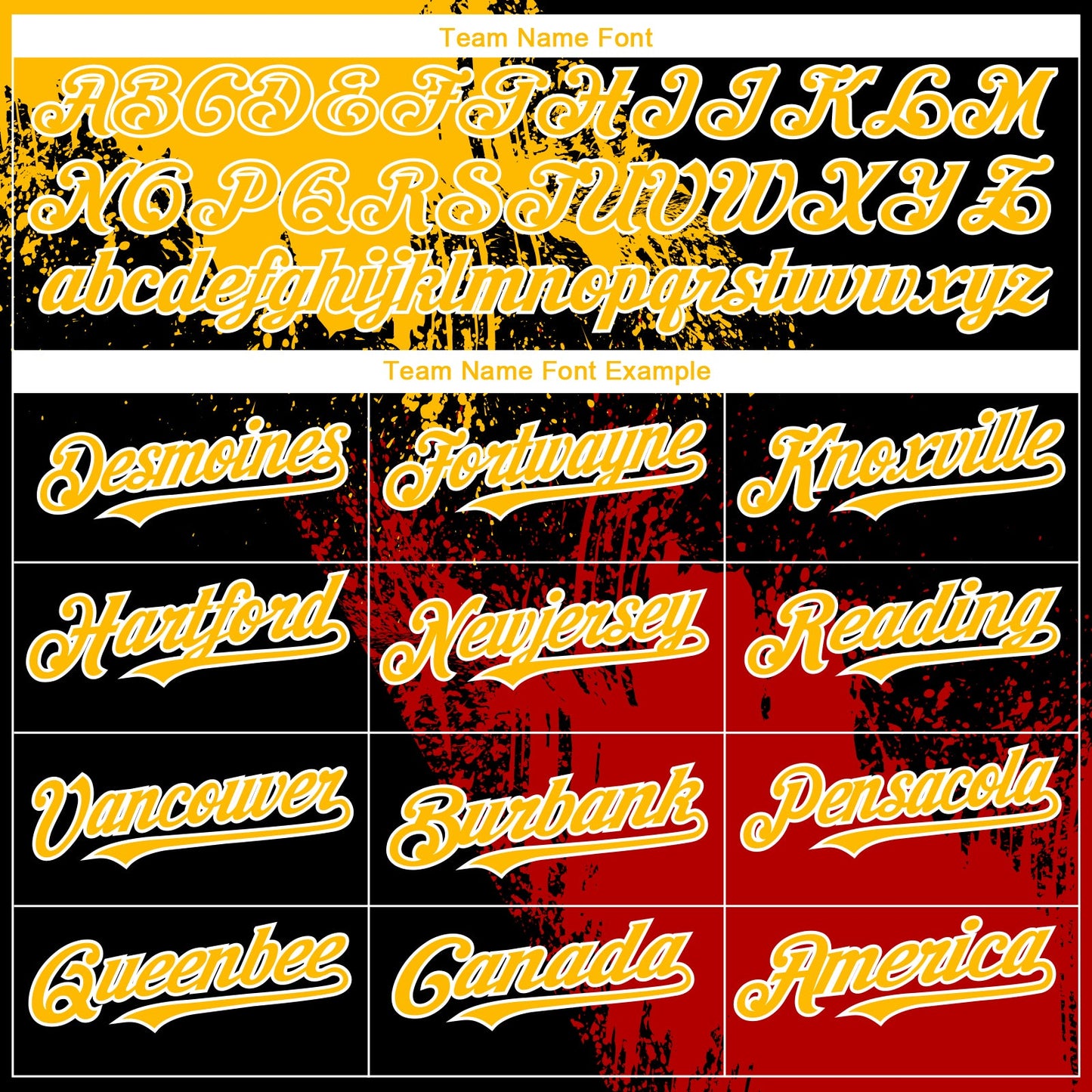 Custom Black Gold-Red 3D Pattern Design Abstract Brush Stroke Authentic Baseball Jersey - Sky-Custom