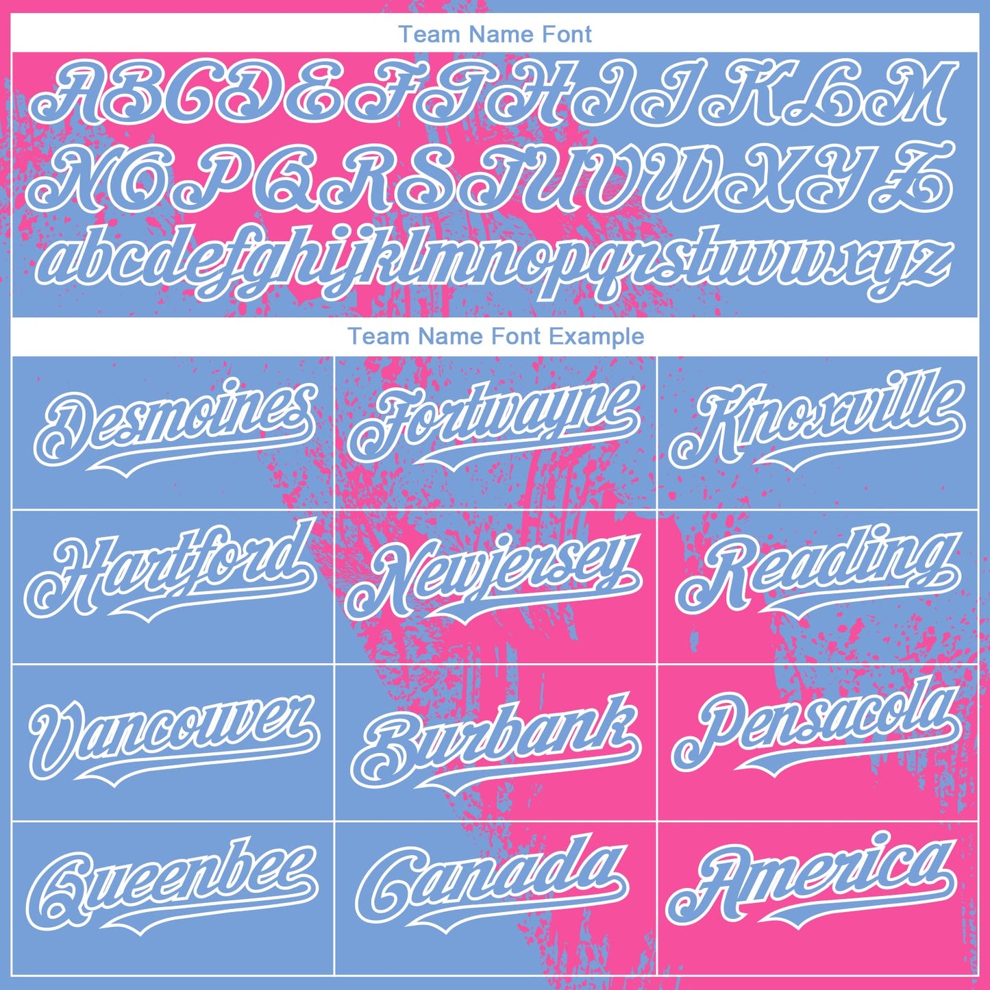 Custom Light Blue Pink-White 3D Pattern Design Abstract Brush Stroke Authentic Baseball Jersey - Sky-Custom