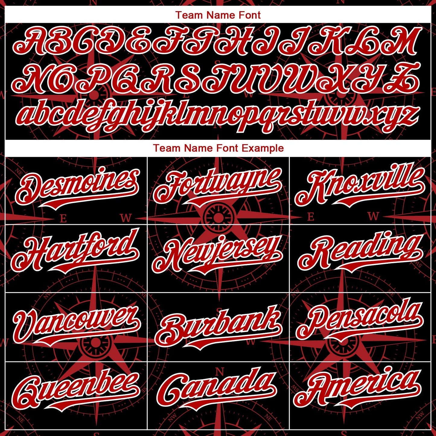 Custom Black Red-White 3D Pattern Design Navigation Compass Authentic Baseball Jersey - Sky-Custom