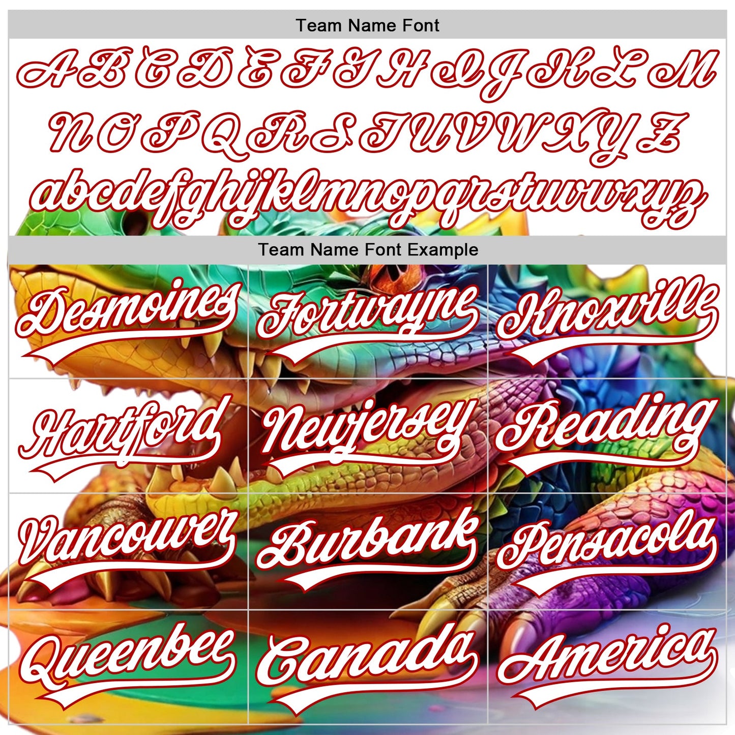 Custom White Red-Yellow 3D Pattern Design Colorful Crocodile Authentic Baseball Jersey - Sky-Custom
