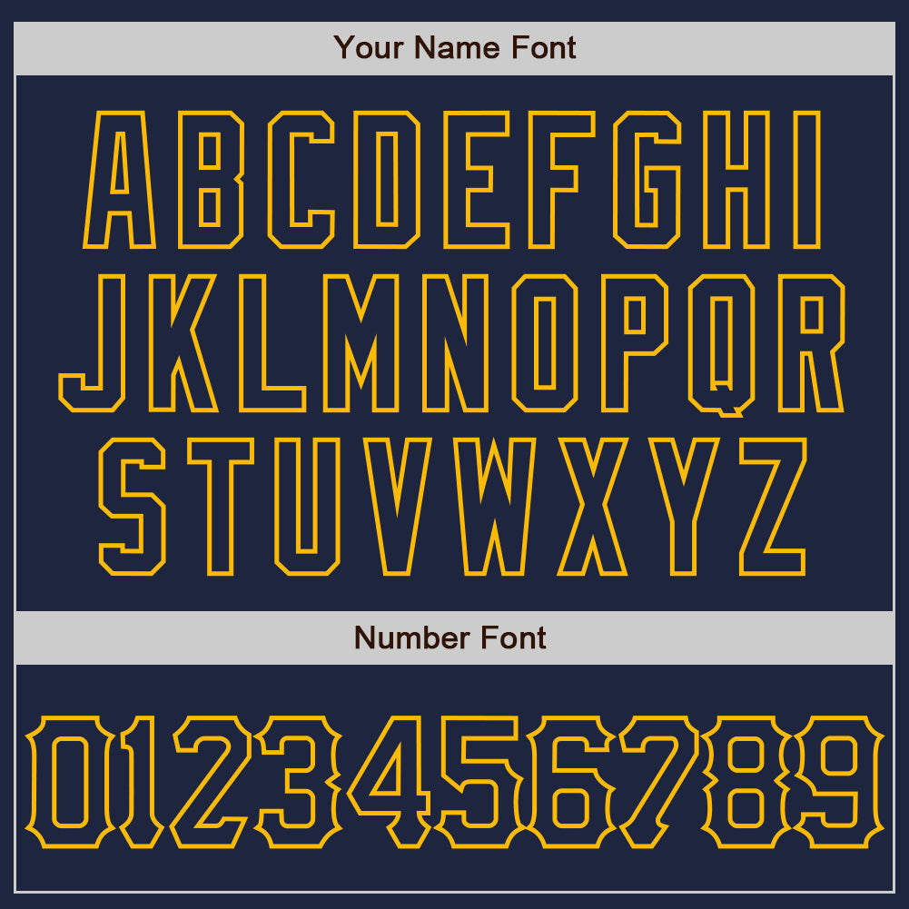 Custom Navy Gold 3D Pattern Design Abstract Network Authentic Baseball Jersey - Sky-Custom