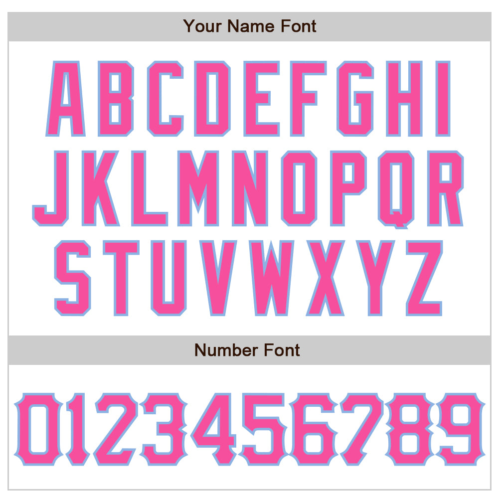 Custom White Pink-Light Blue 3D Pattern Design Curve Lines Authentic Baseball Jersey - Sky-Custom