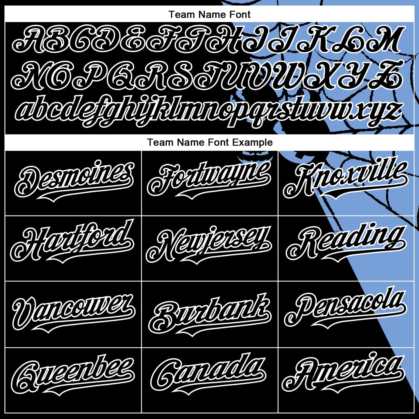 Custom Black Light Blue-White 3D Pattern Design Spider Web Authentic Baseball Jersey - Sky-Custom
