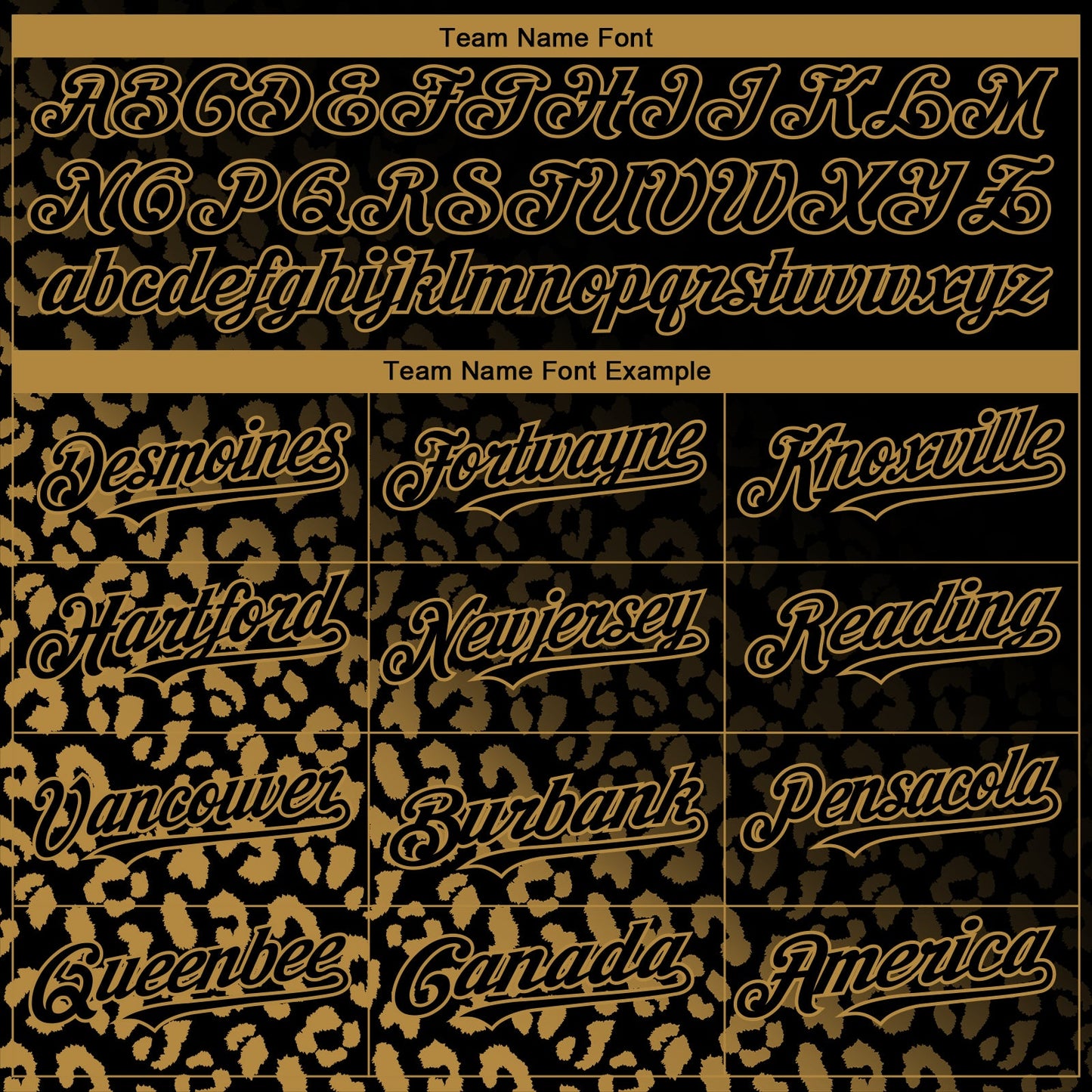 Custom Black Old Gold 3D Pattern Design Leopard Print Fade Fashion Authentic Baseball Jersey - Sky-Custom