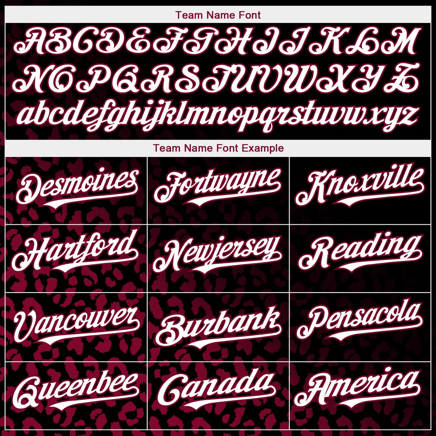 Custom Black White-Maroon 3D Pattern Design Leopard Print Fade Fashion Authentic Baseball Jersey - Sky-Custom
