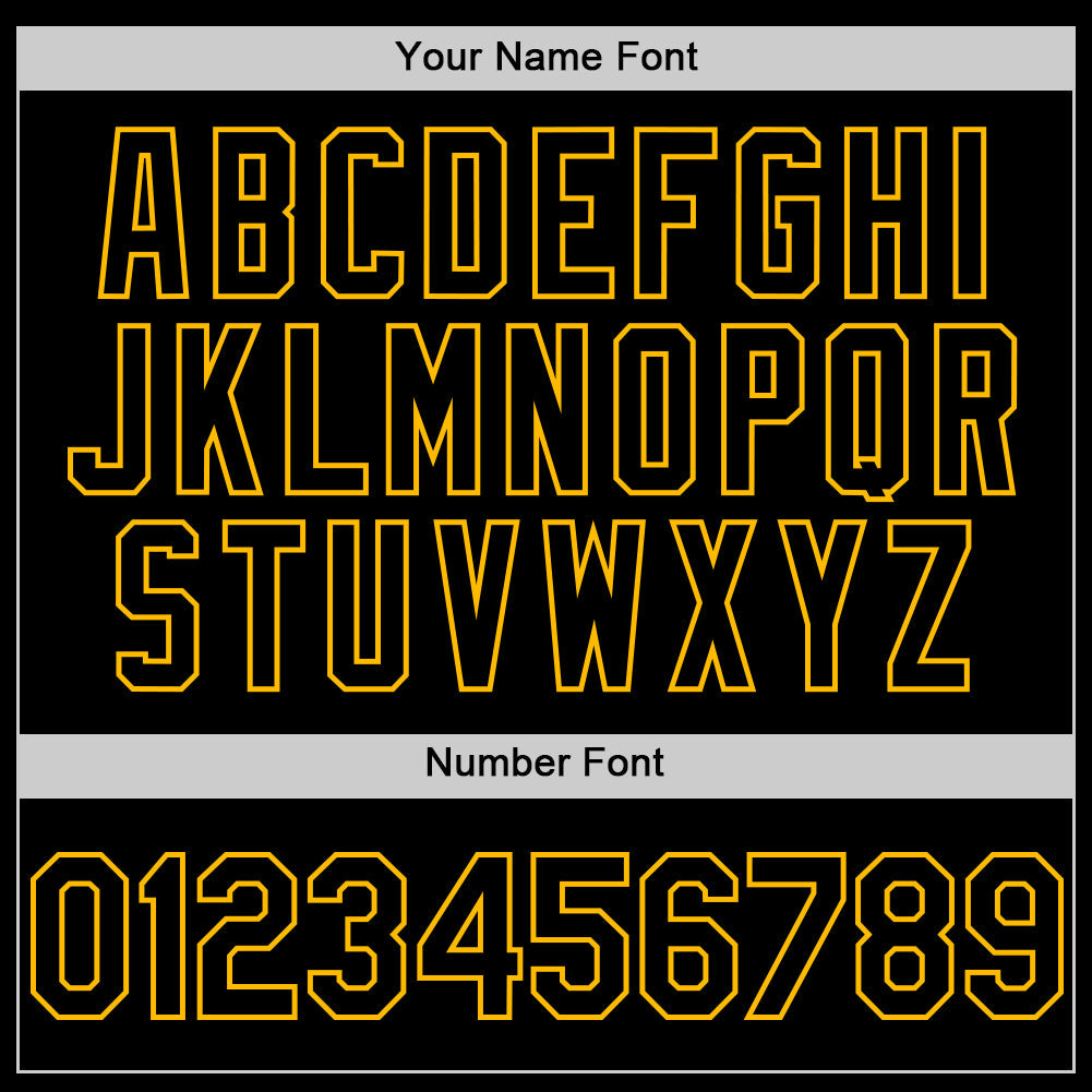 Custom Black Gold Line Authentic Baseball Jersey - Sky-Custom