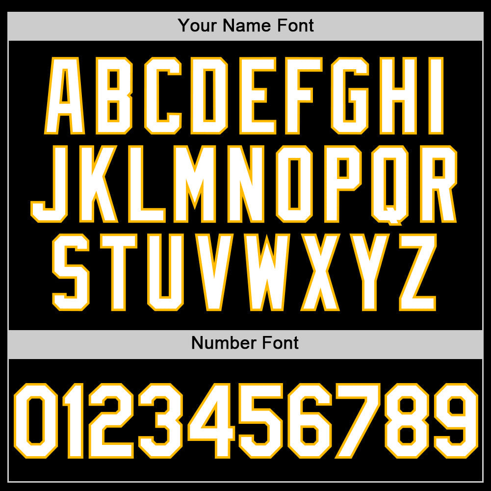 Custom Black White-Gold Line Authentic Baseball Jersey - Sky-Custom