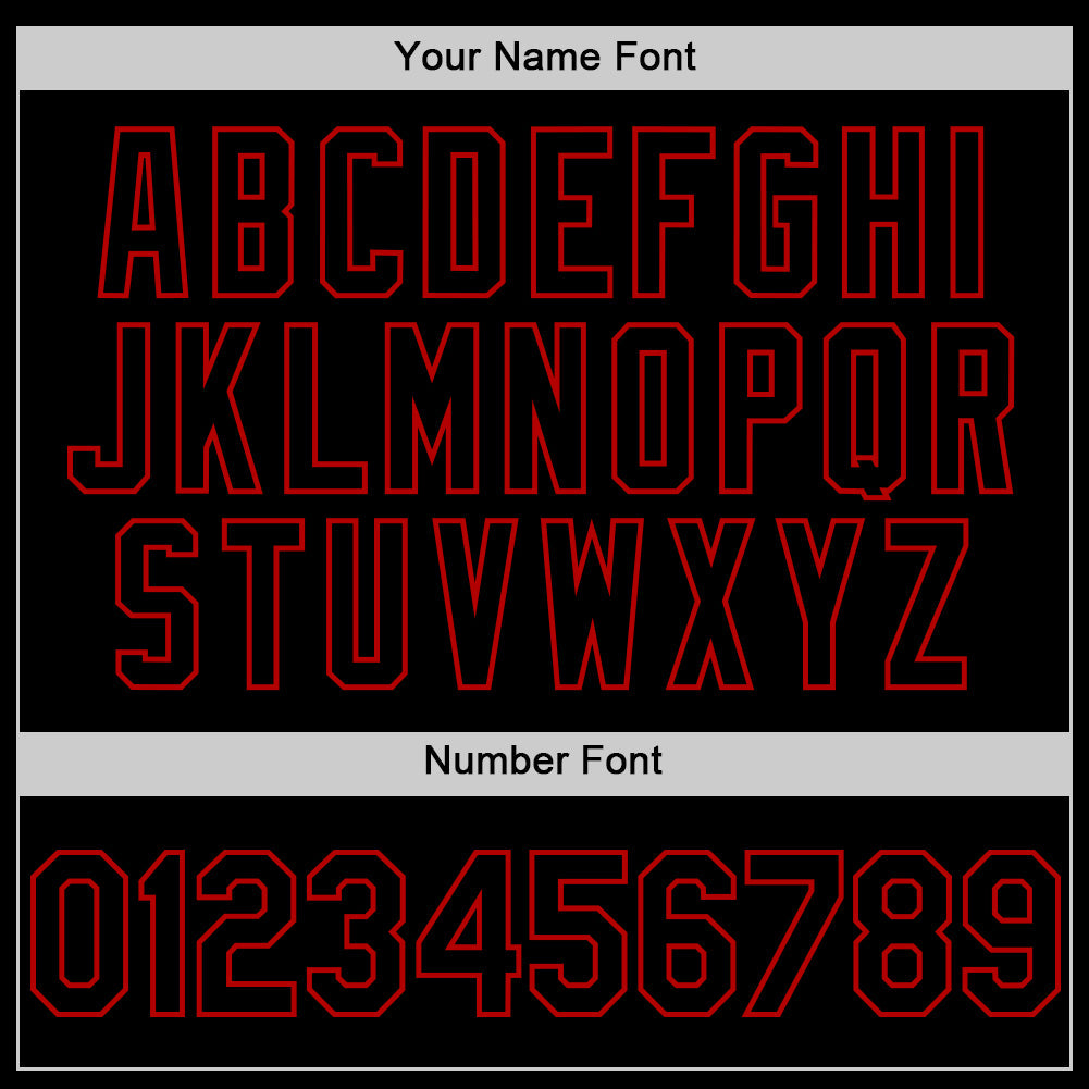 Custom Black Red Line Authentic Baseball Jersey - Sky-Custom