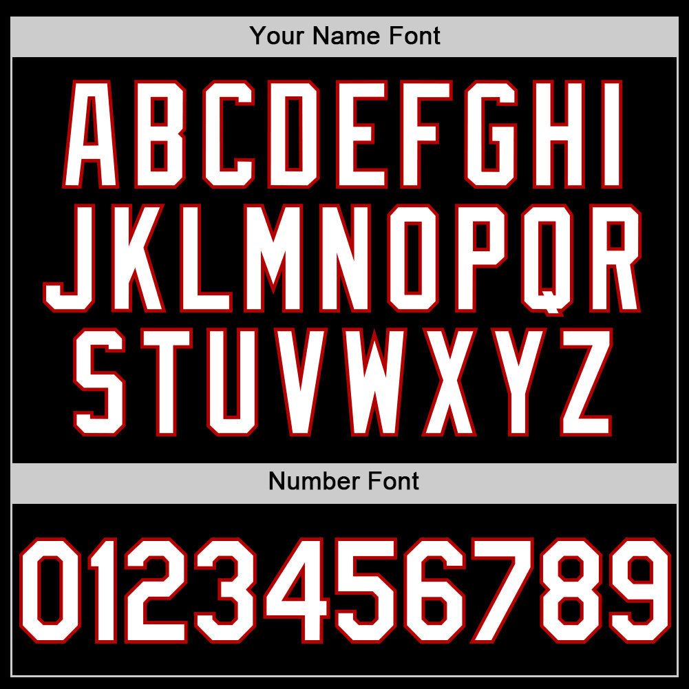 Custom Black White-Red Line Authentic Baseball Jersey - Sky-Custom