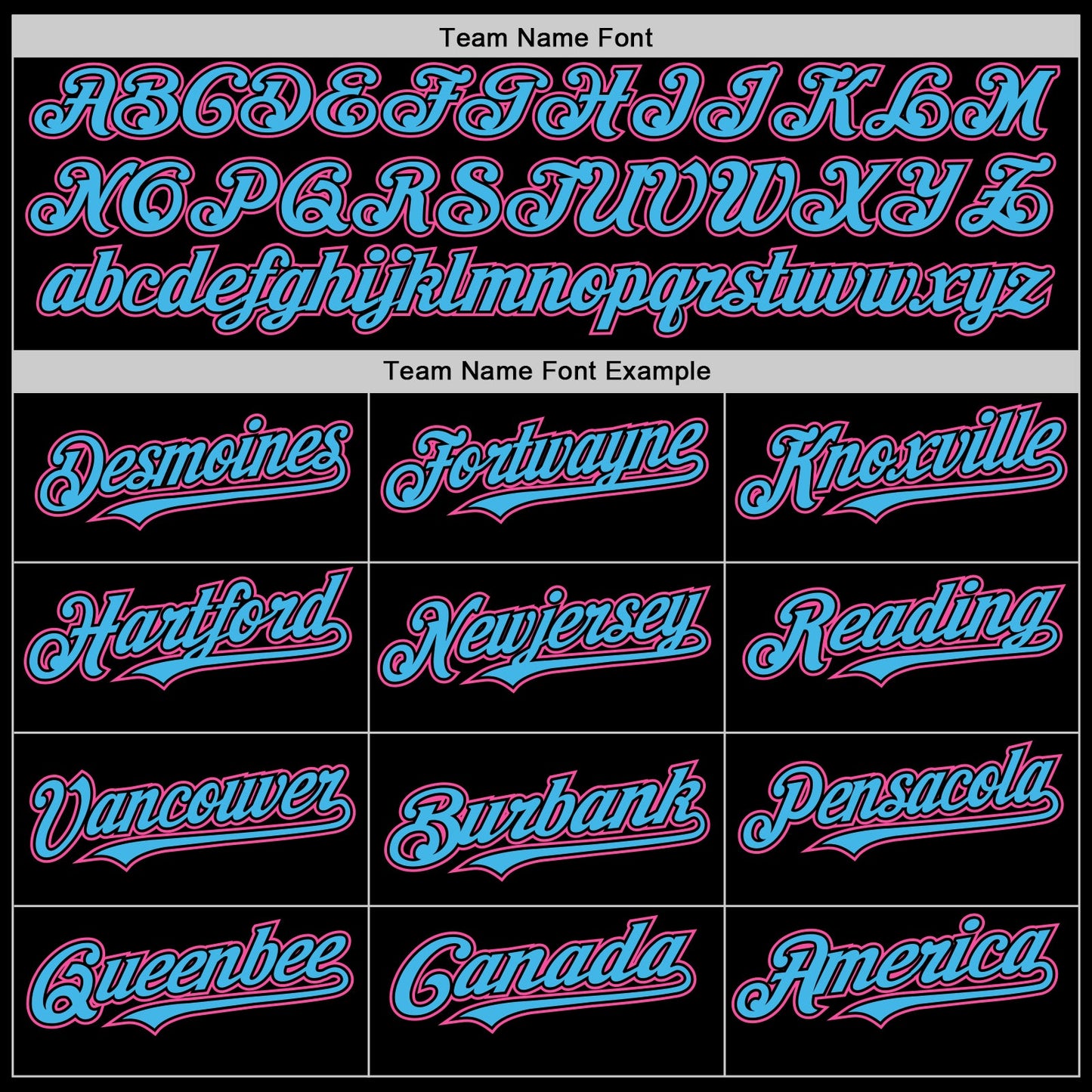 Custom Black Pink-Sky Blue Line Authentic Baseball Jersey - Sky-Custom