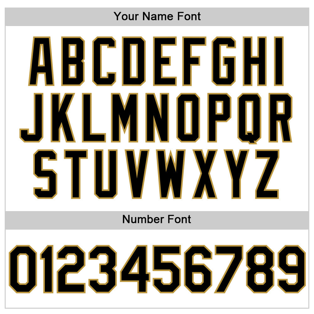 Custom White Black-Old Gold Line Authentic Baseball Jersey - Sky-Custom