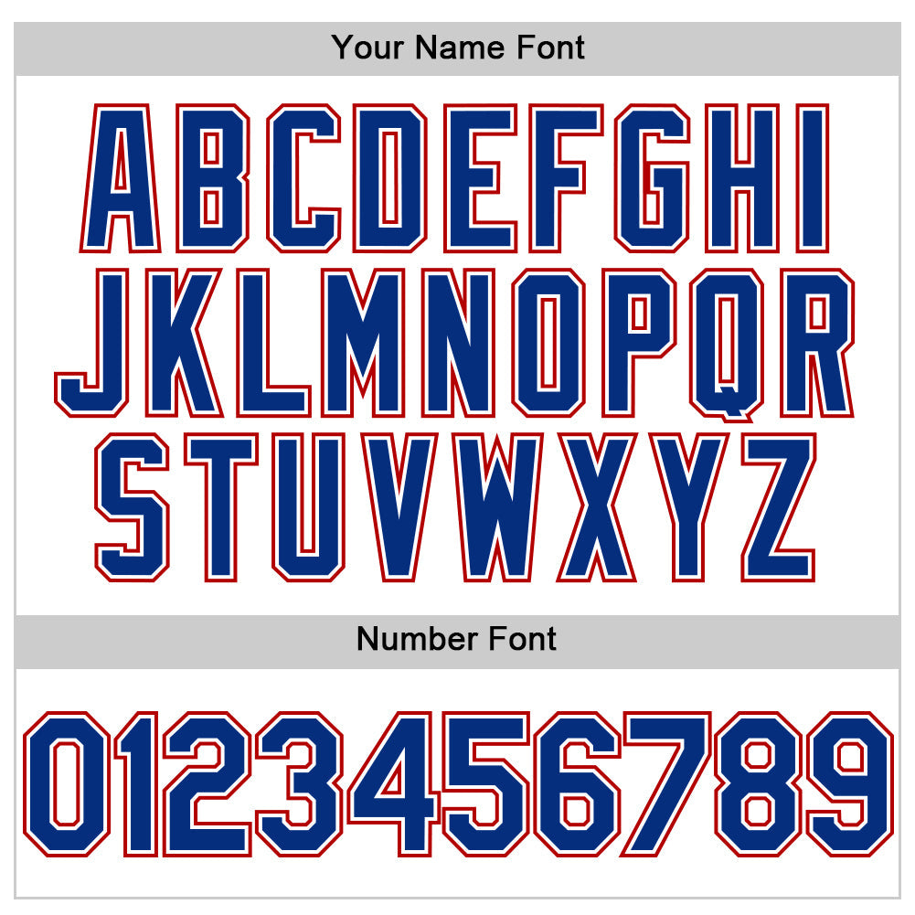 Custom White Royal-Red Line Authentic Baseball Jersey - Sky-Custom