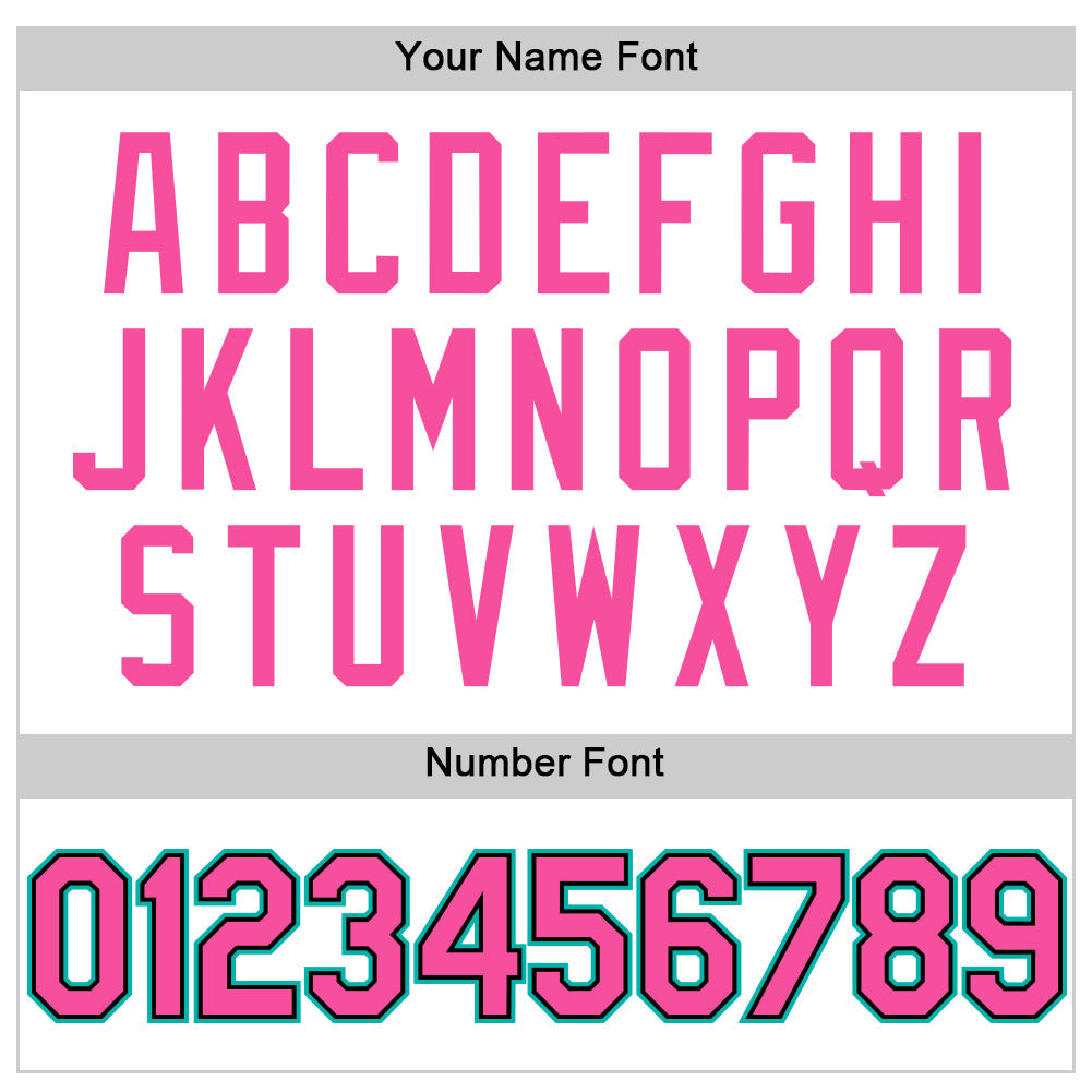 Custom White Pink Black-Aqua Line Authentic Baseball Jersey - Sky-Custom