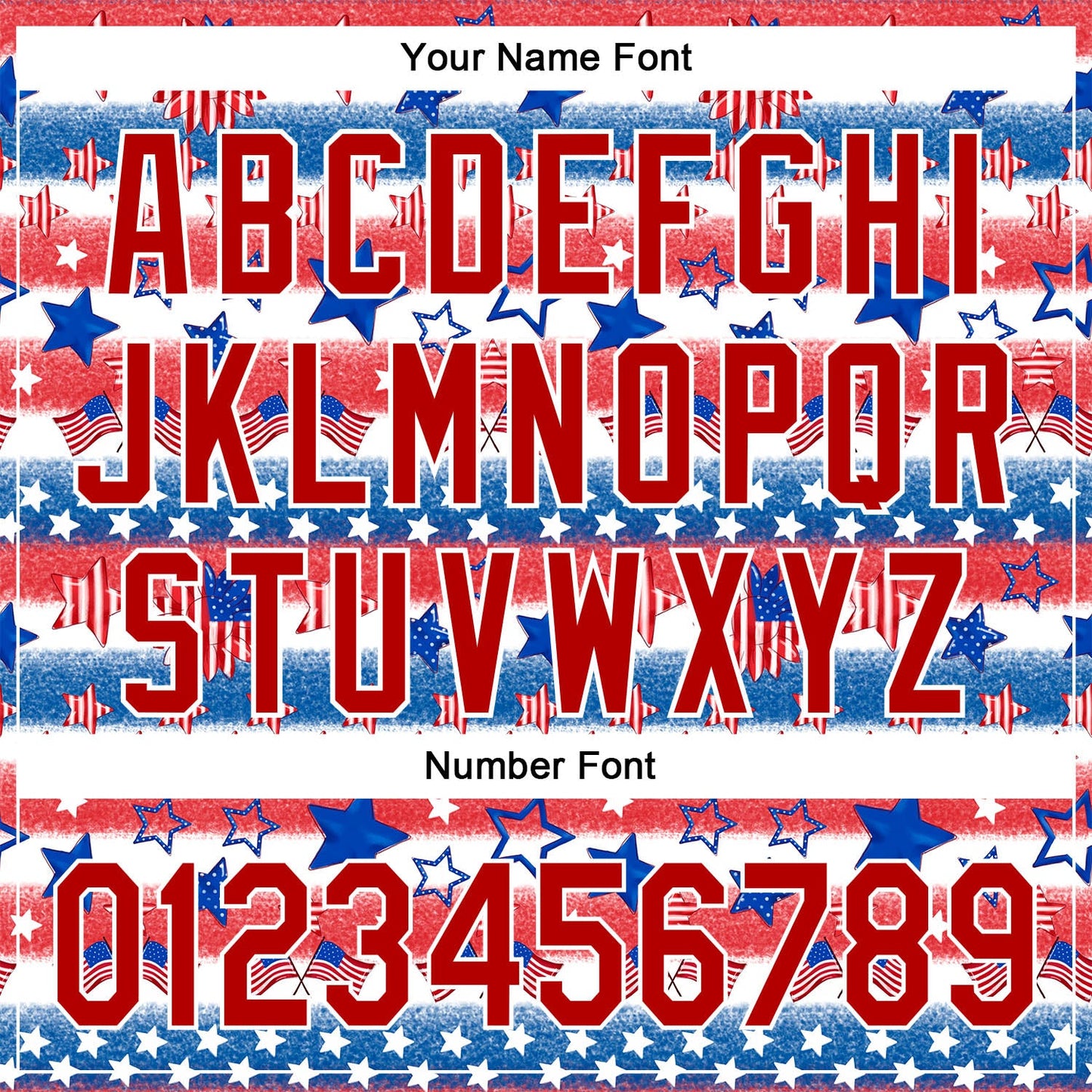 Custom White Red-Royal 3D American Flag Patriotic Authentic Baseball Jersey - Sky-Custom