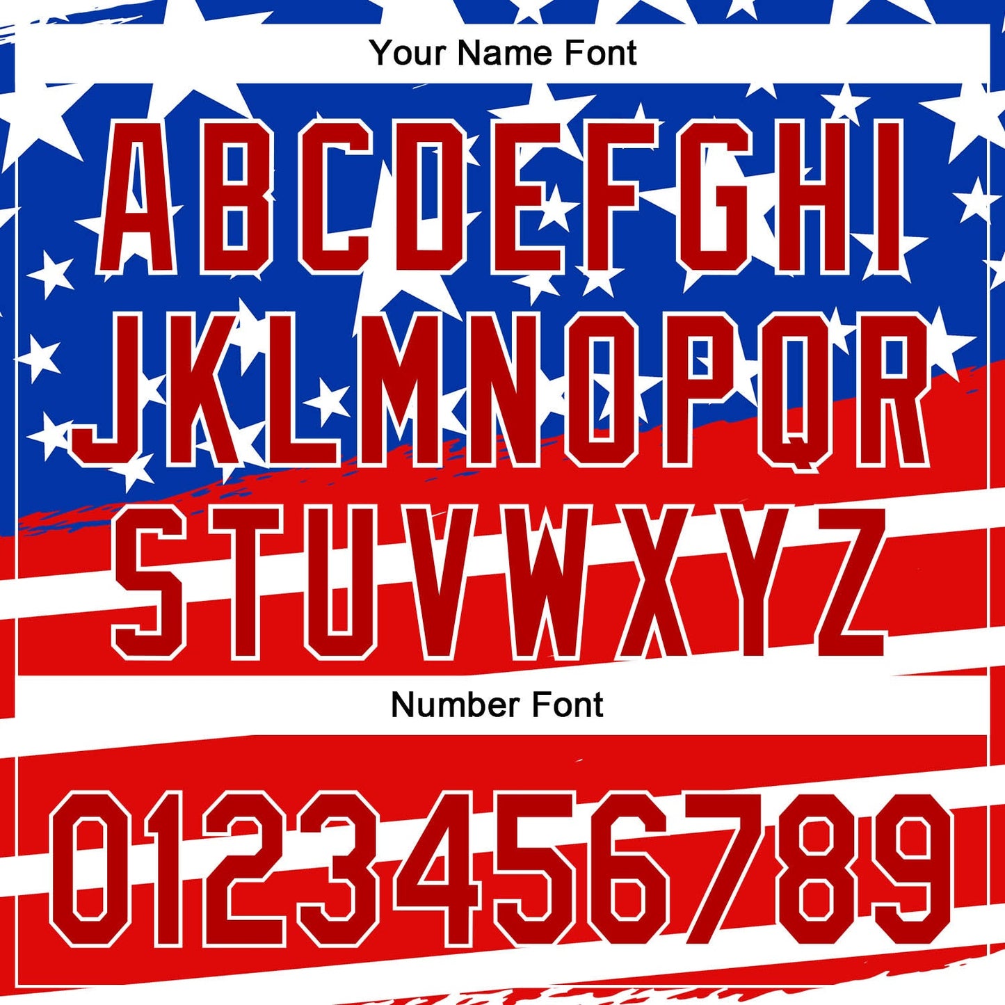 Custom Royal Red-White 3D American Flag Patriotic Authentic Baseball Jersey - Sky-Custom