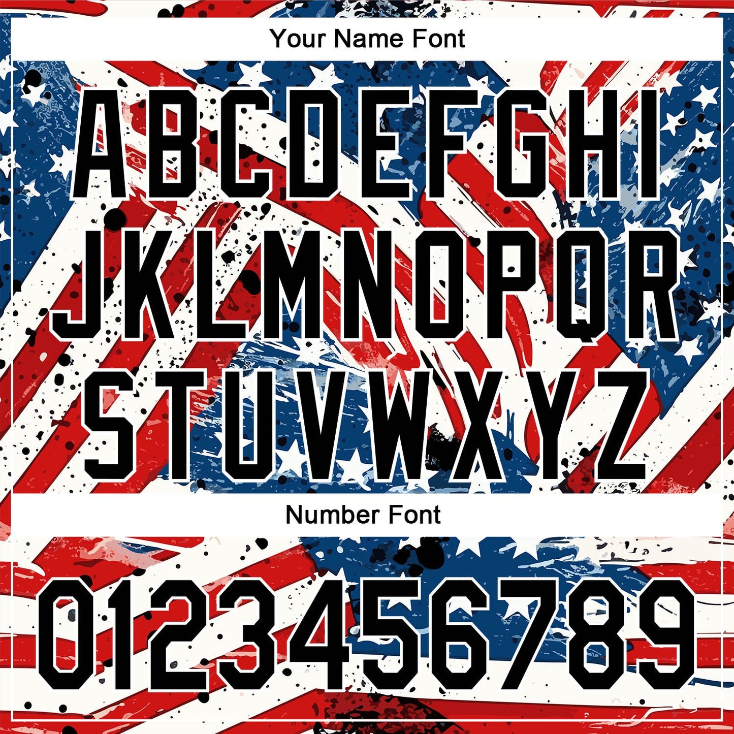 Custom White Black Royal-Red 3D American Flag Patriotic Authentic Baseball Jersey - Sky-Custom