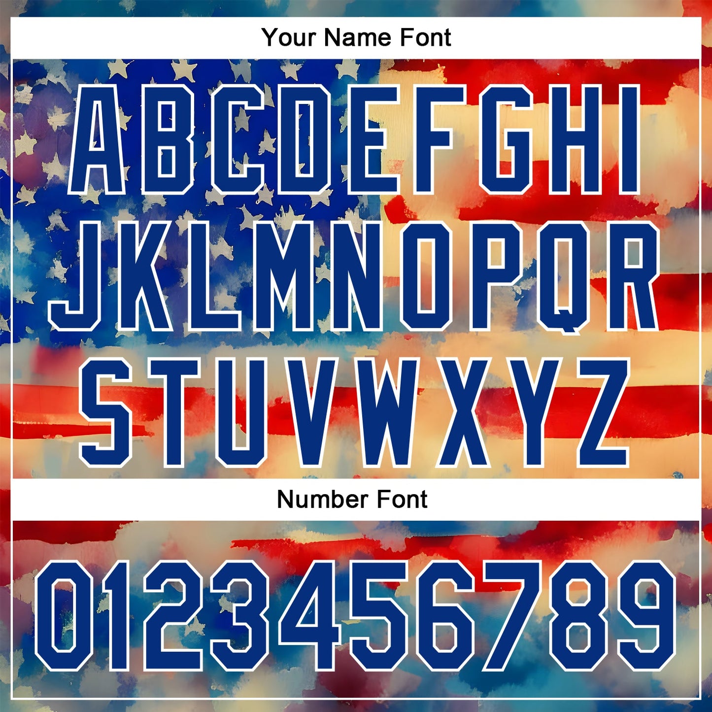 Custom Red Royal-White 3D American Flag Patriotic Authentic Baseball Jersey - Sky-Custom