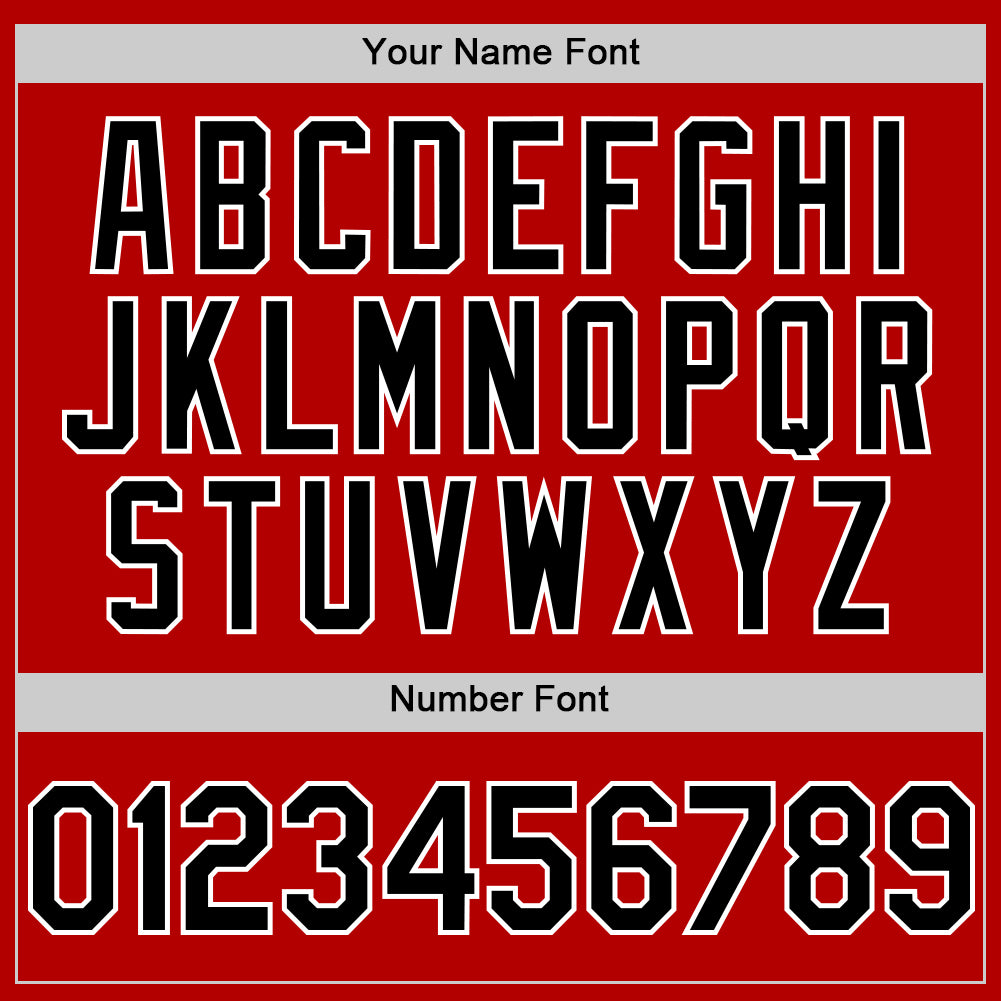 Custom Red Black-White Line Authentic Baseball Jersey - Sky-Custom