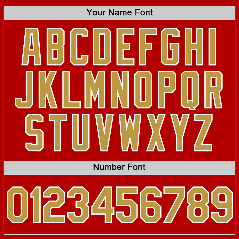 Custom Red Old Gold-White Line Authentic Baseball Jersey - Sky-Custom