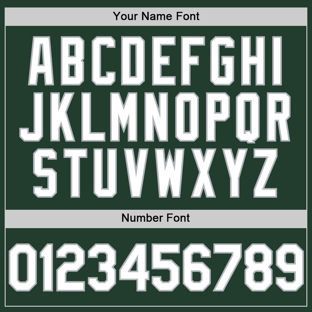 Custom Green White-Gray Line Authentic Baseball Jersey - Sky-Custom