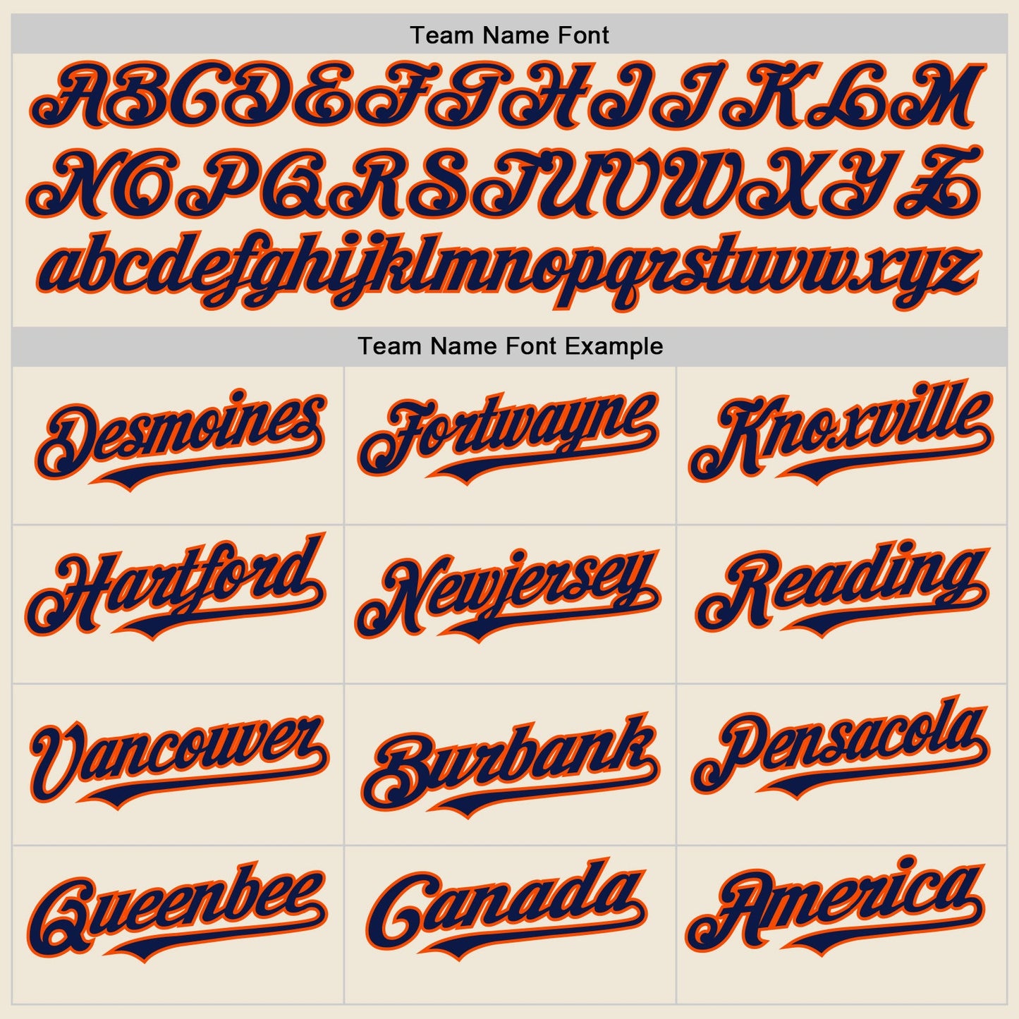 Custom Cream Navy-Orange Line Authentic Baseball Jersey - Sky-Custom
