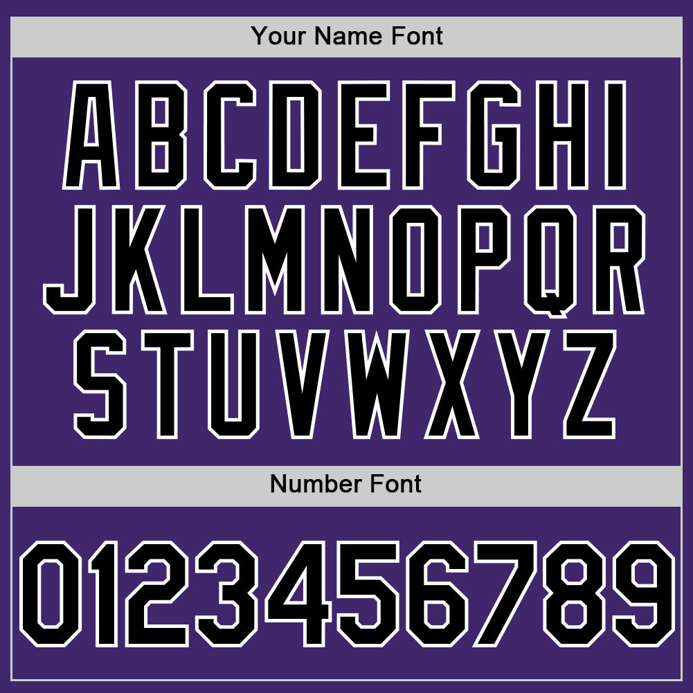 Custom Purple Black-White Line Authentic Baseball Jersey - Sky-Custom