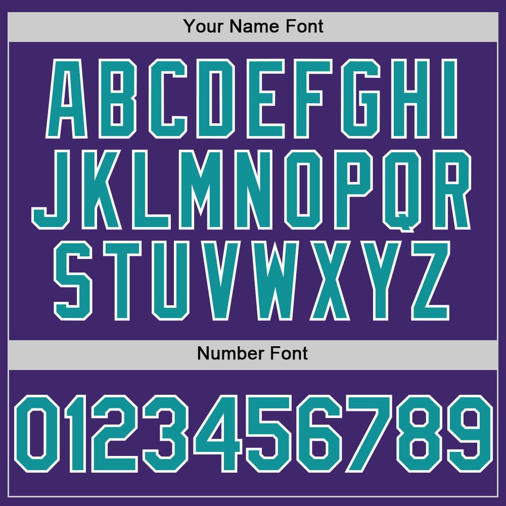 Custom Purple Teal-White Line Authentic Baseball Jersey - Sky-Custom