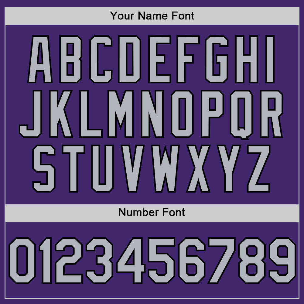 Custom Purple Gray-Black Line Authentic Baseball Jersey - Sky-Custom