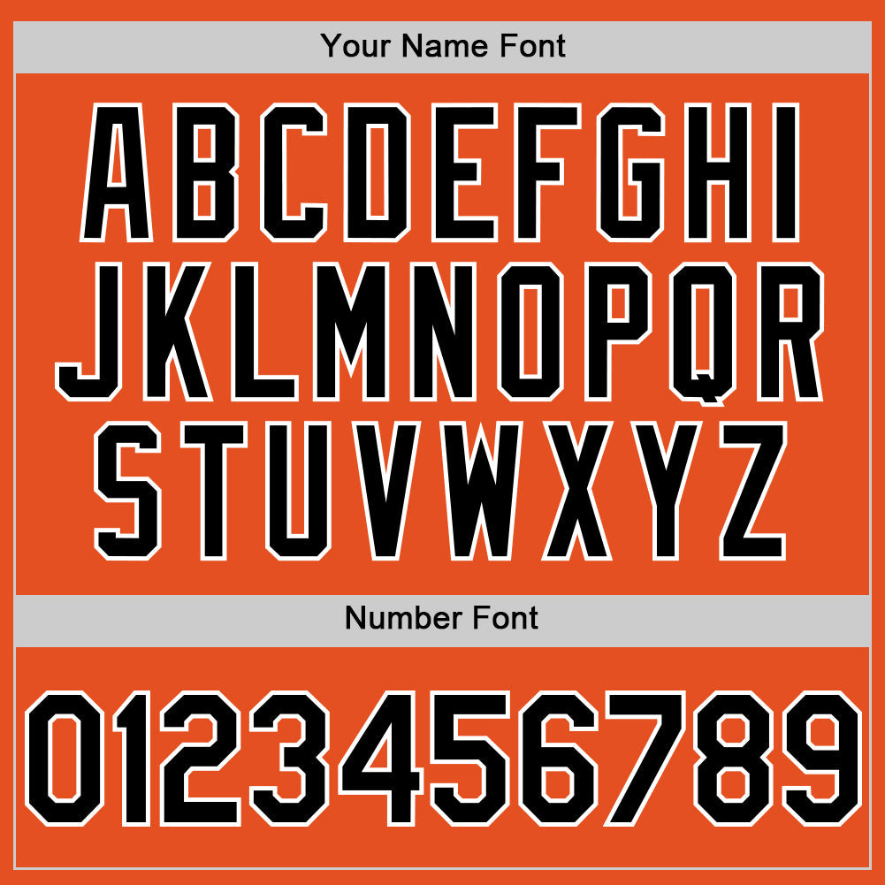 Custom Orange Black-White Line Authentic Baseball Jersey - Sky-Custom