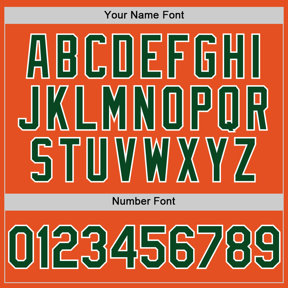 Custom Orange Green-White Line Authentic Baseball Jersey - Sky-Custom