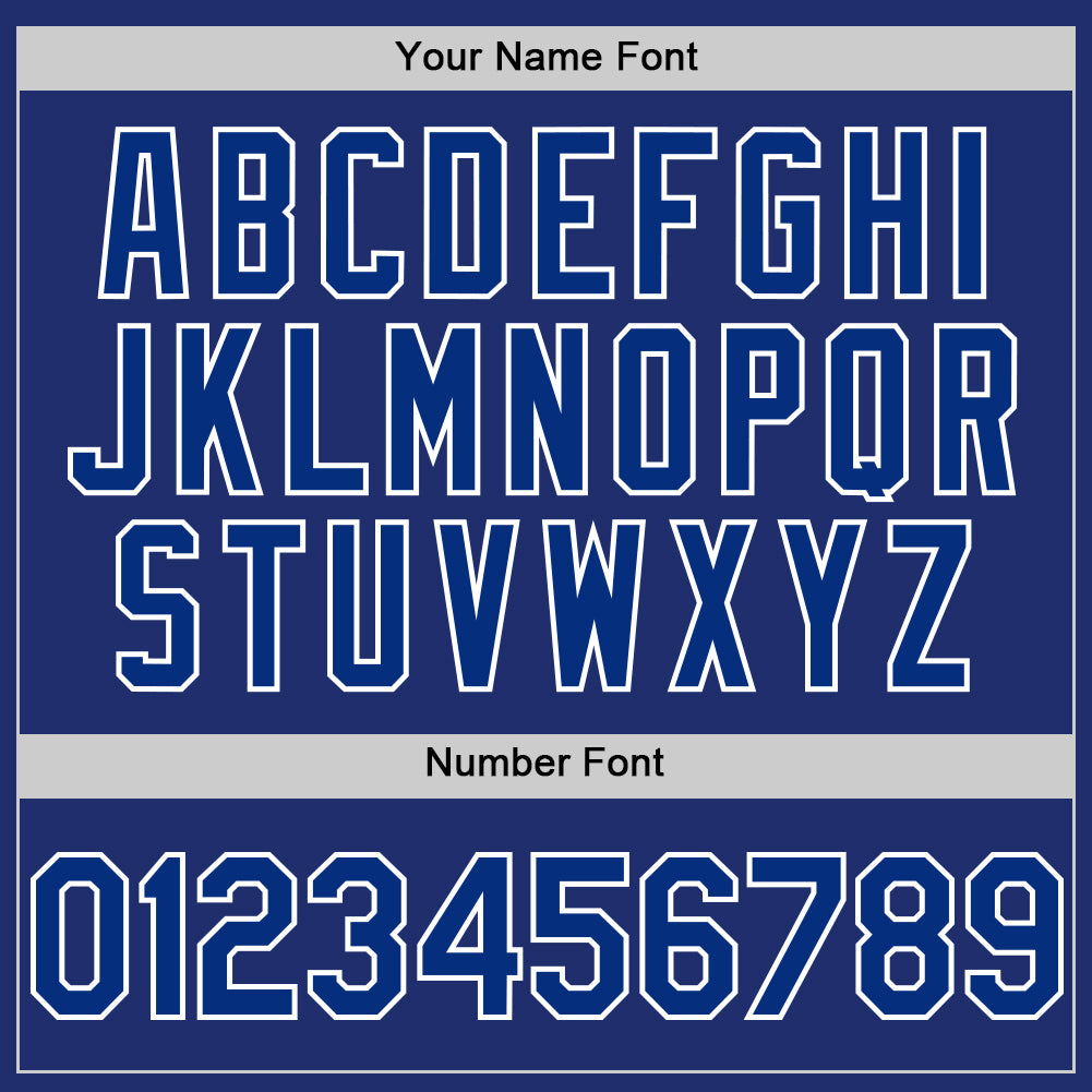 Custom Royal White Line Authentic Baseball Jersey - Sky-Custom
