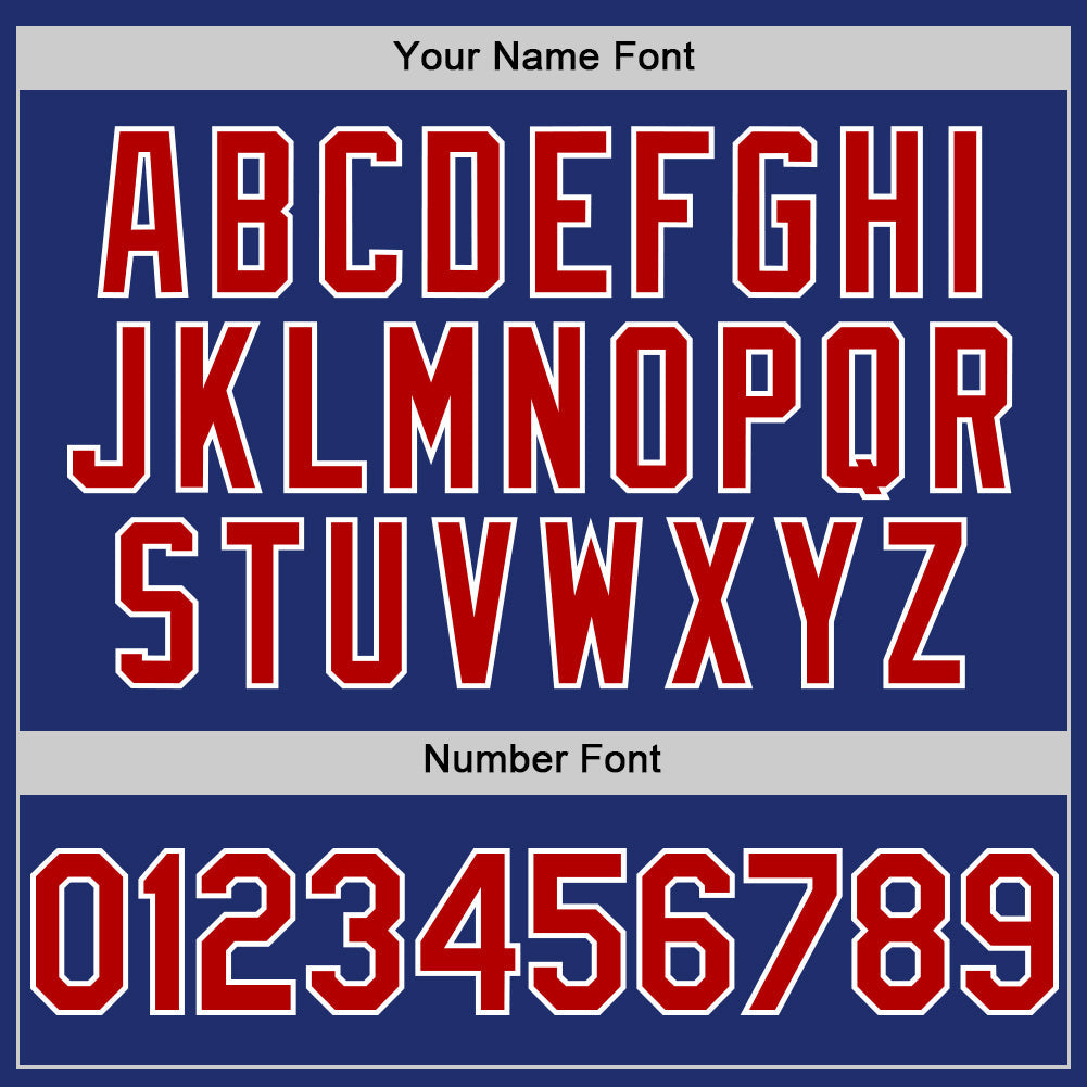 Custom Royal Red-White Line Authentic Baseball Jersey - Sky-Custom