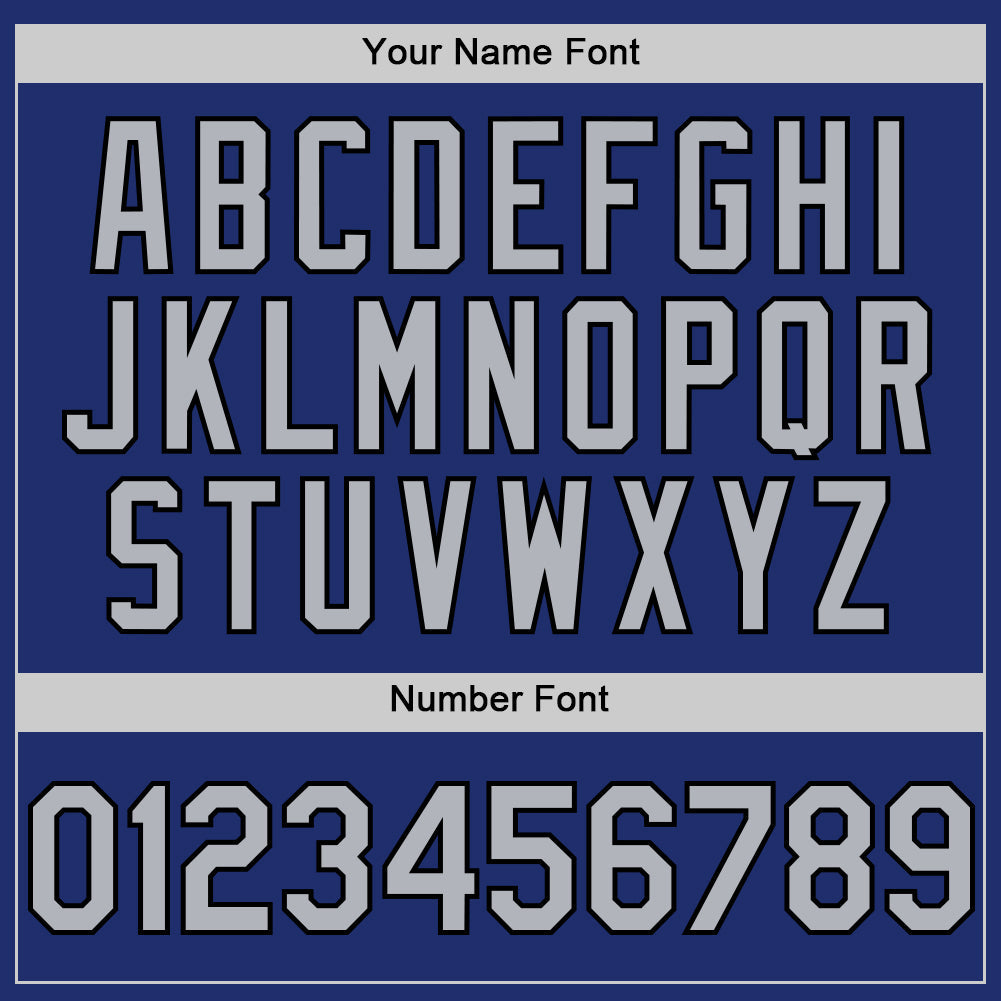 Custom Royal Gray-Black Line Authentic Baseball Jersey - Sky-Custom