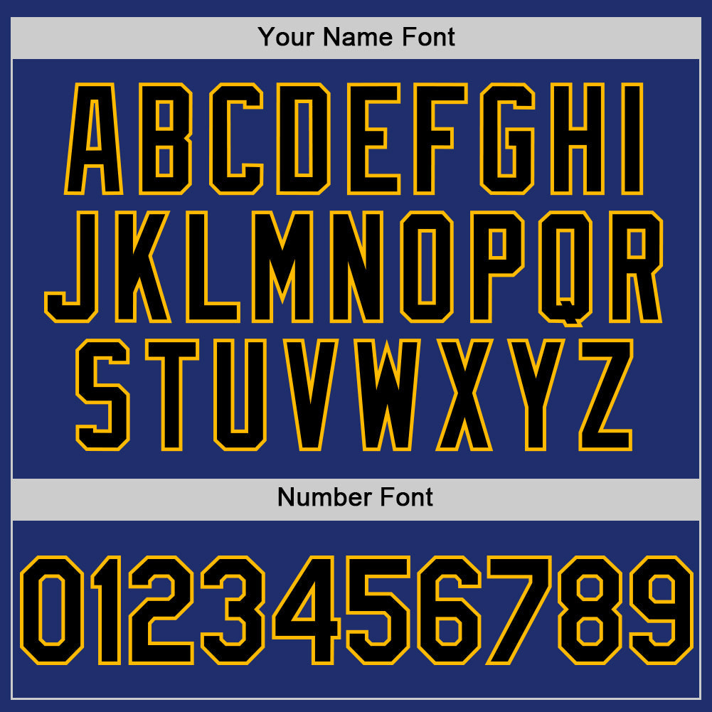 Custom Royal Black-Gold Line Authentic Baseball Jersey - Sky-Custom