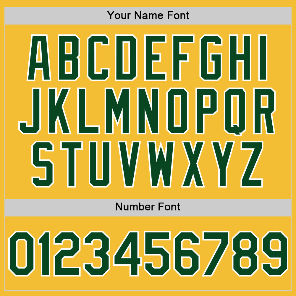 Custom Gold Green-White Line Authentic Baseball Jersey - Sky-Custom