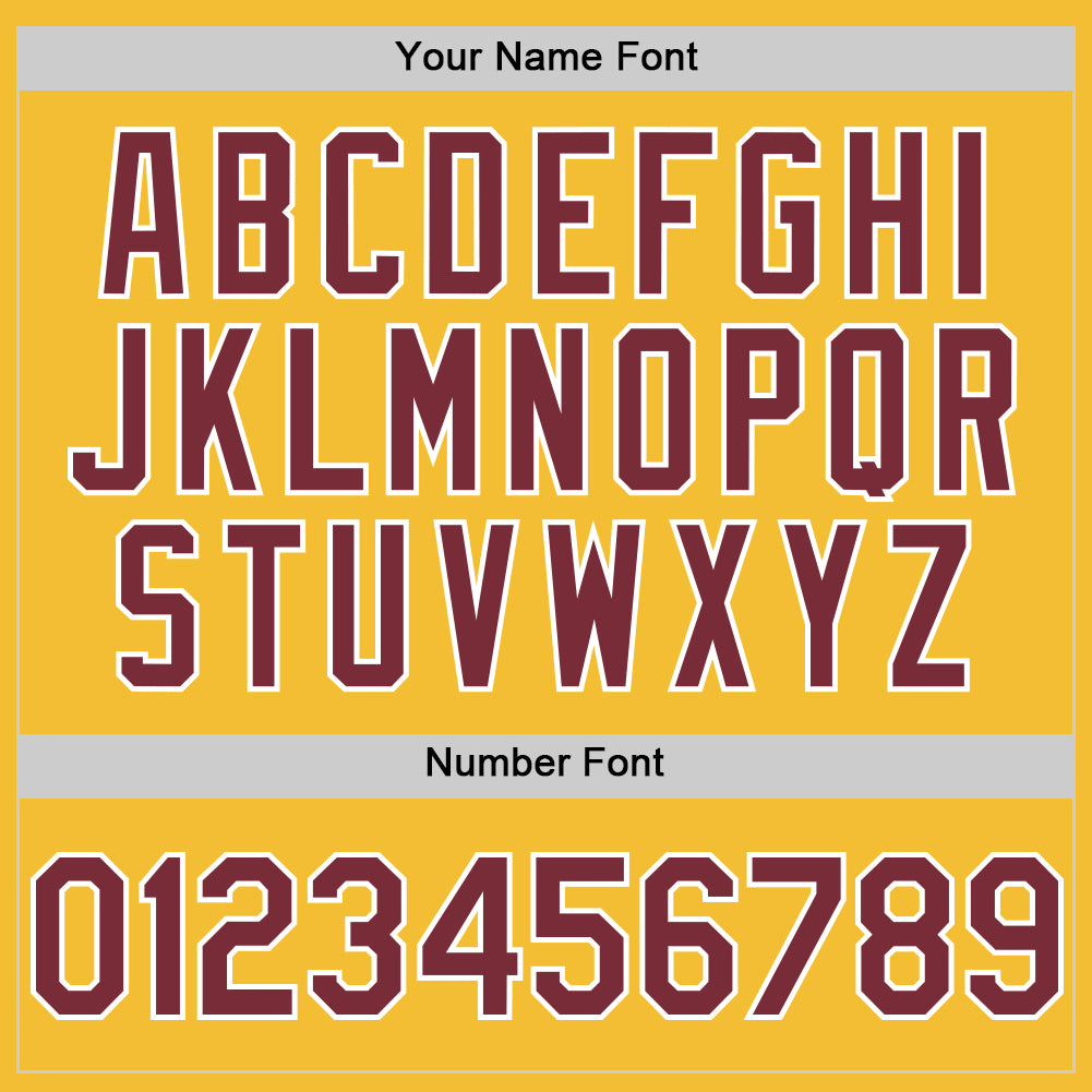 Custom Gold Burgundy-White Line Authentic Baseball Jersey - Sky-Custom