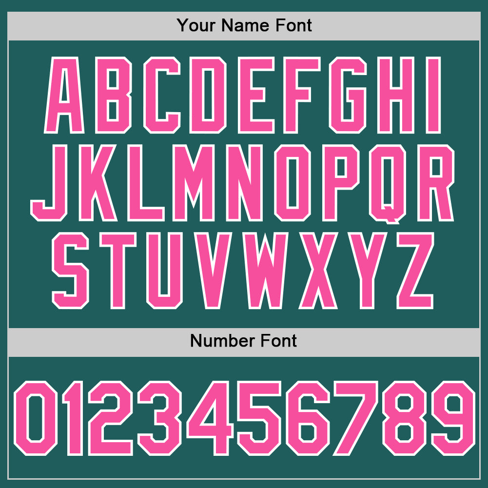 Custom Teal Pink-White Line Authentic Baseball Jersey - Sky-Custom
