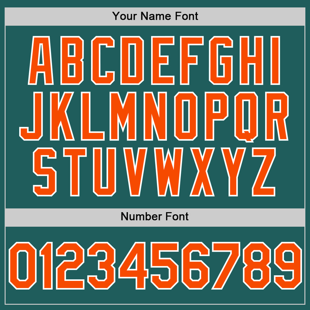 Custom Teal Orange-White Line Authentic Baseball Jersey - Sky-Custom