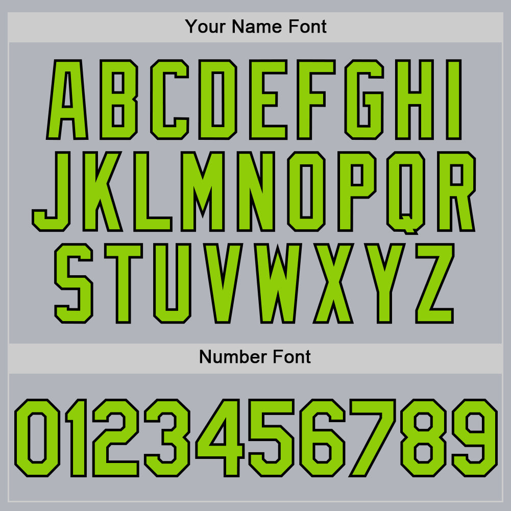 Custom Gray Neon Green-Black Line Authentic Baseball Jersey - Sky-Custom