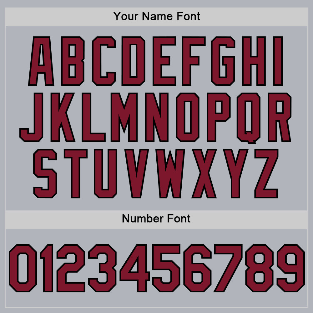 Custom Gray Crimson-Black Line Authentic Baseball Jersey - Sky-Custom