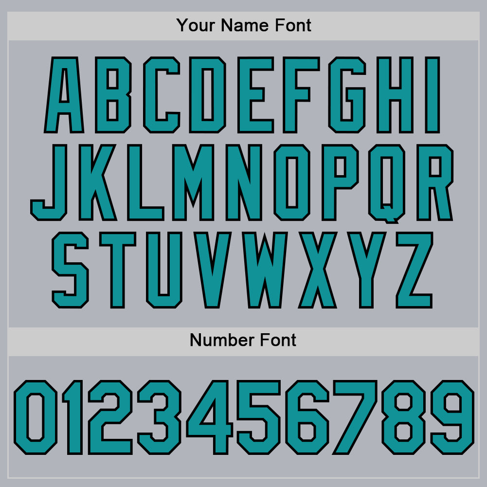 Custom Gray Teal-Black Line Authentic Baseball Jersey - Sky-Custom