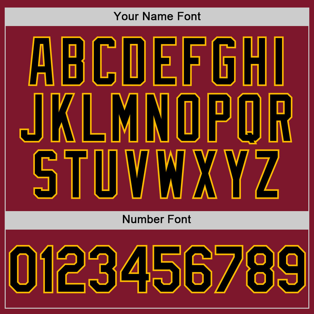 Custom Crimson Black-Gold Line Authentic Baseball Jersey - Sky-Custom