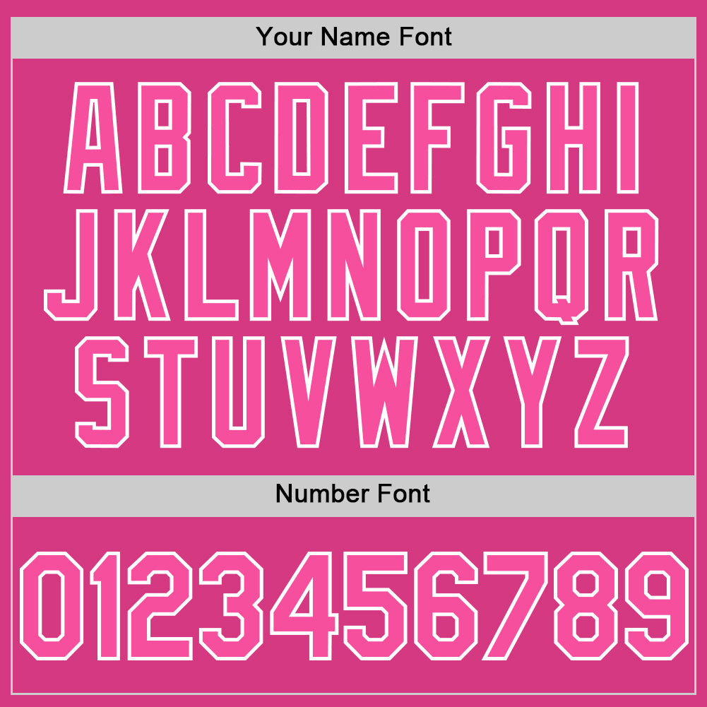 Custom Pink White Line Authentic Baseball Jersey - Sky-Custom