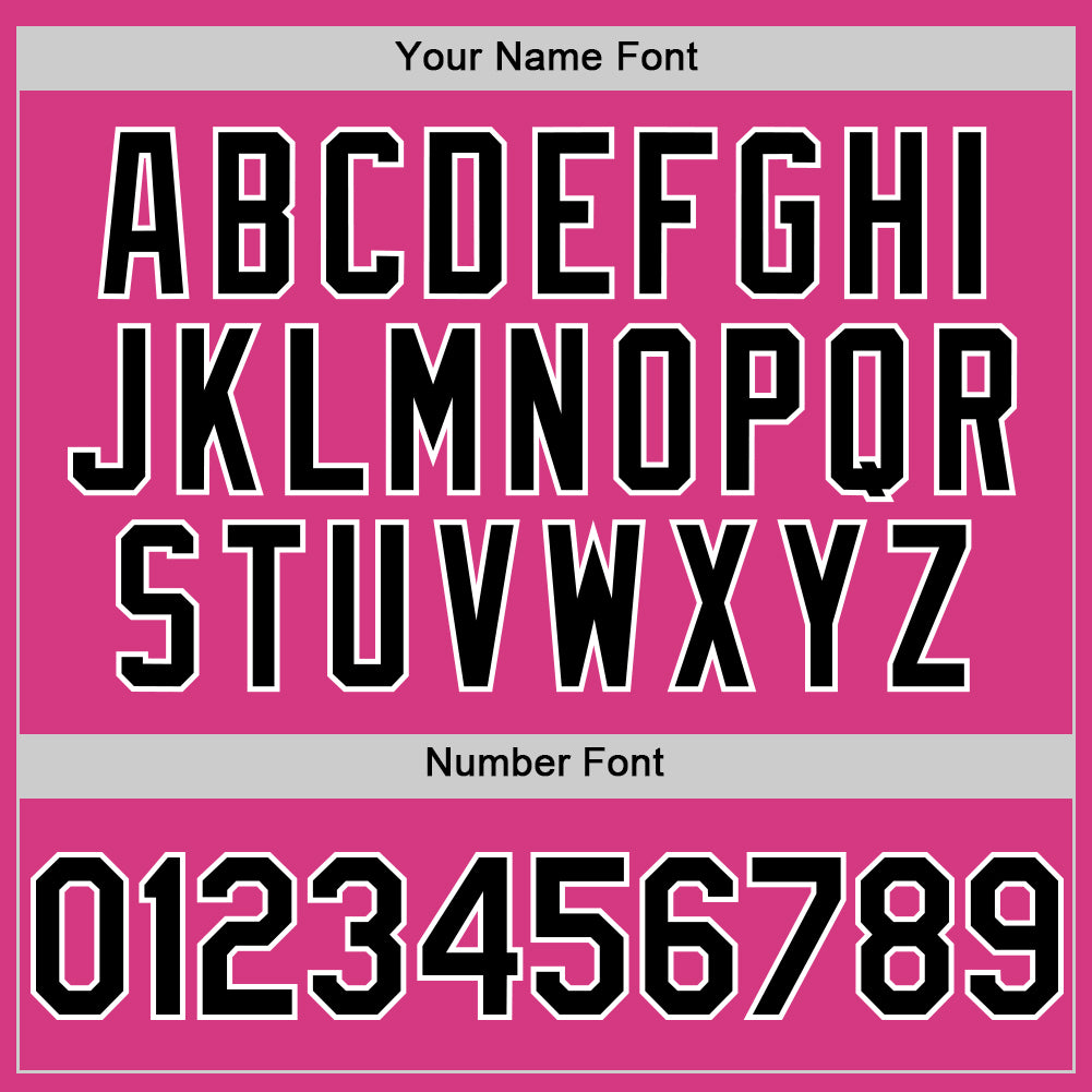 Custom Pink Black-White Line Authentic Baseball Jersey - Sky-Custom