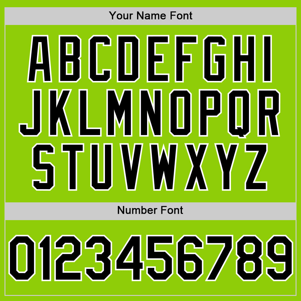 Custom Neon Green Black-White Line Authentic Baseball Jersey - Sky-Custom