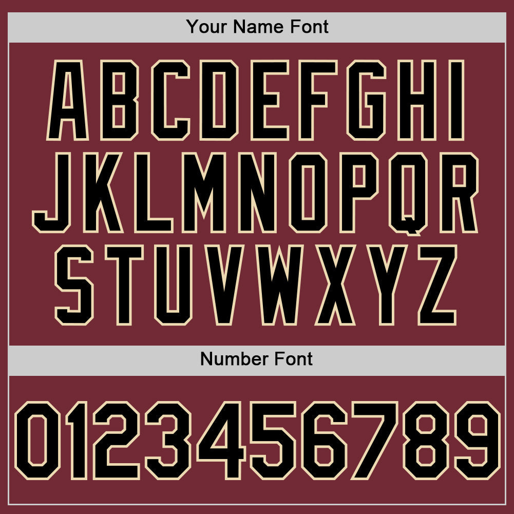 Custom Burgundy Black-Cream Line Authentic Baseball Jersey - Sky-Custom