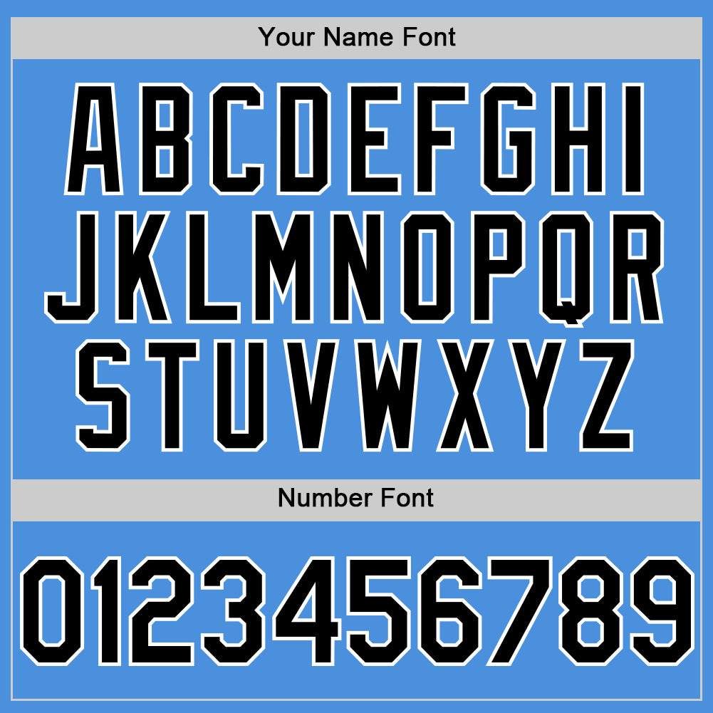 Custom Electric Blue Black-White Line Authentic Baseball Jersey - Sky-Custom