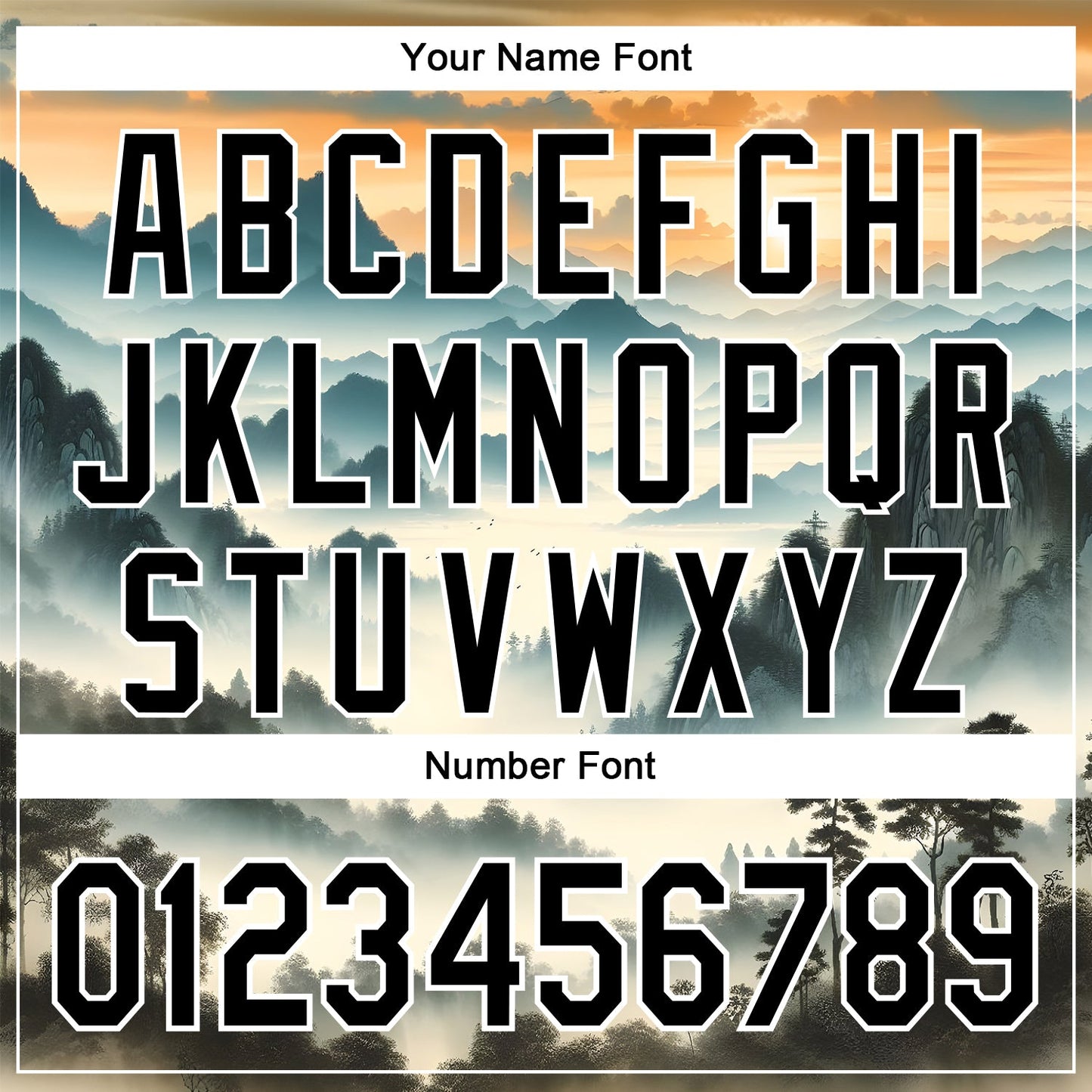 Custom White Black 3D Pattern Design Mountains Landscape Authentic Baseball Jersey - Sky-Custom